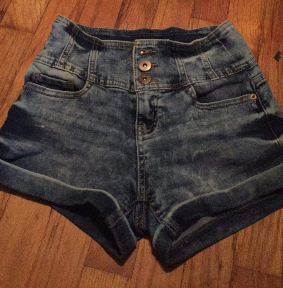 High rise shorts